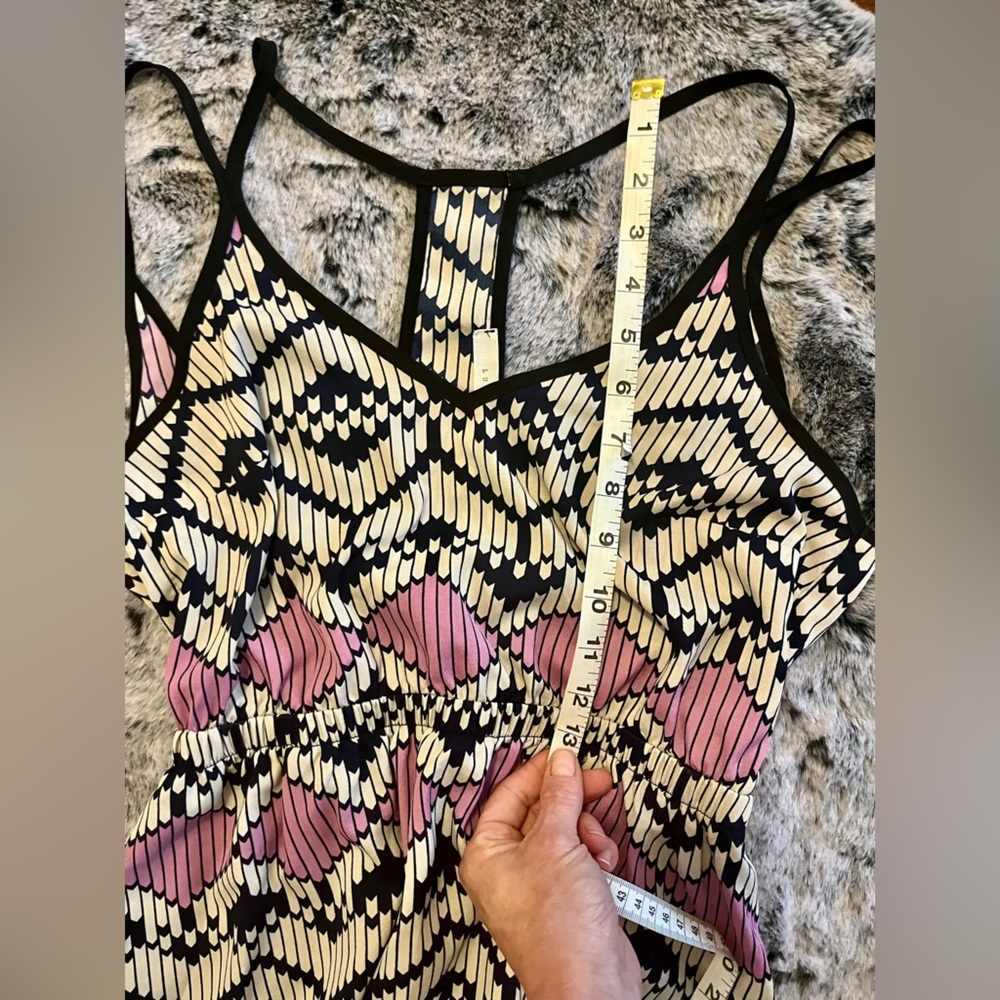 Lush Nordstrom Geometric print mini dress pink, white, navy Small EUC - Picture 12 of 14